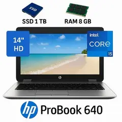 HP - ProBook 640 Intel Core I5, 8GB RAM SSD de 1TB