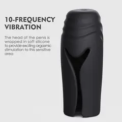 GENERICO - Masturbador Vibrador Premium Davie Silicona 10 Modos USB