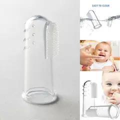 GENERICO - Cepillo dedal para bebés transparente