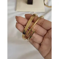 GENERICO - Brazalete Duo Dorado Flor 4 Hojas