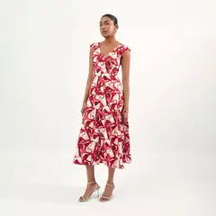 CAMILA VIALI - Vestido Raizel Rojo