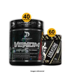 UNIVERSE NUTRITION - Preentreno Venom Dragon pharma + Creatina DY de 300gr