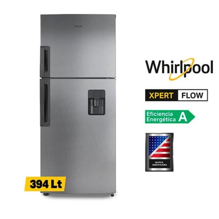 REFRIGERADORA WRJ43AKGWW 394L TOP FREEZER NO FROST GRIS