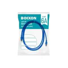 DIXON - Cable De Red Patch Cord 2M Cat 6A Azul - Alta Velocidad Y Conectividad Superior