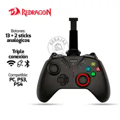 REDRAGON - Gamepad FORGE G711 Inalámbrico y Cableado RGB Multiplataforma