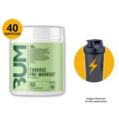 GENERICO - BUM TRAVEGE PRE WORKOUT - PRE ENTRENO + SHAKER