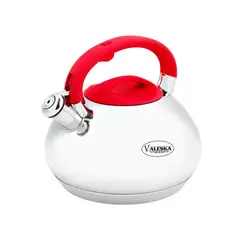 VALESKA - Tetera 3 L acero inoxidable mango rojo marca