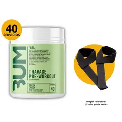 GENERICO - BUM TRAVEGE PRE WORKOUT - PRE ENTRENO + STRAPS