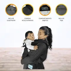 CUZKA - Canguro para Bebé Ergonómico 4 en 1 »PORTER» Blue