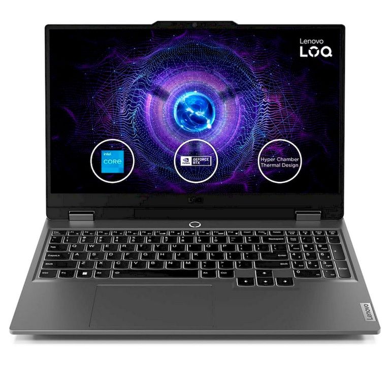 Laptop LOQ 15IAX9 Core i5-12450HX 15.6" 8GB RAM 512GB SSD RTX 3050 FreeDOS Gris