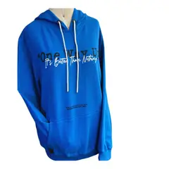 GENERICO - Polera Azul Para Varón Color Azul Con Capucha- talla M