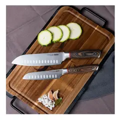 WAYU - SET 2 CUCHILLOS SANTOKU YEDI
