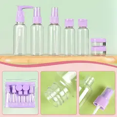 GENERICO - SET de 5 ENVASES de viaje portátiles-GENERICO