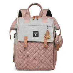 GENERICO - Mochila pañalera multifuncional con cambiador