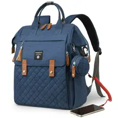 GENERICO - Mochila pañalera multifuncional con cambiador