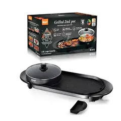 GENERICO - Parrilla Eléctrica 2 en 1