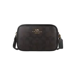 COACH - Outlet Bolso de hombro cruzado para mujer de PVC con detalles de cuero