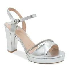 STHEF - SANDALIA MUJER FIESTA PLATA 8184