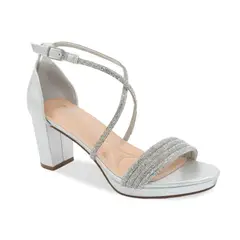 STHEF - SANDALIA MUJER FIESTA PLATA 8188