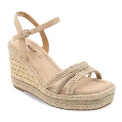 STHEF - SANDALIA MUJER CASUAL BEIGE 8211