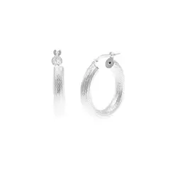 BALIQ - Argollas Media Luna Plata 925