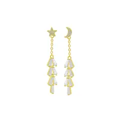 BALIQ - Aretes Luna Estrella Goldensilver