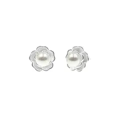 BALIQ - Aretes Flor Luminosa Plata 925