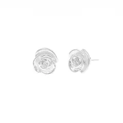 BALIQ - Aretes Flor Plata 925