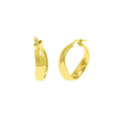 BALIQ - Argollas Doblada Goldensilver