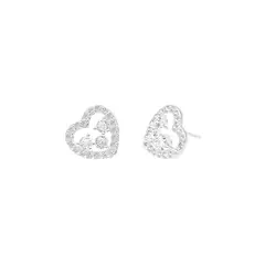 BALIQ - Aretes Corazón Radiante Plata 925