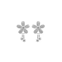 BALIQ - Aretes Flor Plata 925