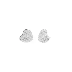 BALIQ - Aretes Corazón Radiantes Plata 925