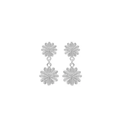 BALIQ - Aretes Flores Luminosas Plata 925