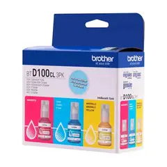 BROTHER - BTD100CL3PK Pack de 3 tintas de color D100 C/M/Y