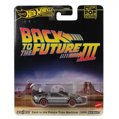 HOT WHEELS - Premium Back To The Future Time Machine 1955 DeLorean DMC12 Volver Al Futuro plata