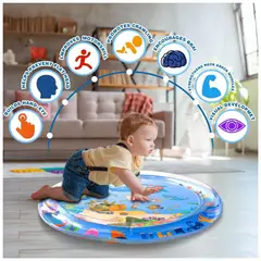 GENERICO - Juego Sensorial Alfombra de Agua Circular Estimulación Temprana para Bebés