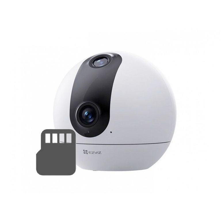 CAMARA DE SEGURIDAD CON DOBLE LENTE C60p DUAL MIX 2K + MEMORIA MICROSD 128GB DE REGALO