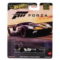 HOT WHEELS - Premium Forza 2016 Ford GT Race Course negro Llantas de Goma RR