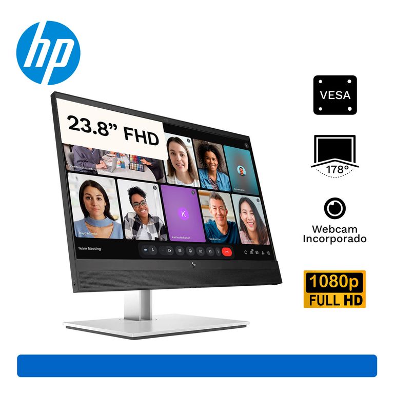 Monitor Mini-in-One 24FHD 238 IPS Webcam 2MP USB Tipo C DP 12 Altavoces de 2W VESA Black