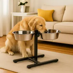 GENERICO - AlturaPet Comedero Elevado de Acero Inoxidable