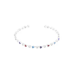 BALIQ - Bangle Ojo Turco Corazón Plata 925