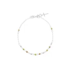 BALIQ - Pulsera Tres Colores Goldensilver