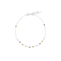 BALIQ - Pulsera 3 Colores Cruz Goldensilver