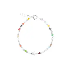 BALIQ - Pulsera Muranos Estrella Plata 925