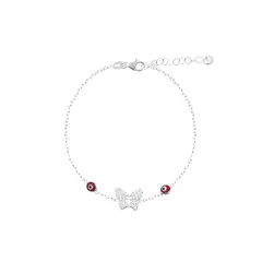 BALIQ - Pulsera Mariposas Plata 925