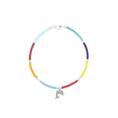 BALIQ - Pulsera Muranos Delfín Plata 925