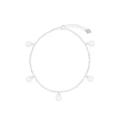 BALIQ - Tobillera Huellitas Plata 925