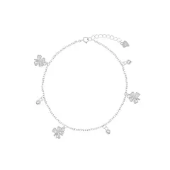 BALIQ - Tobillera Trébol Plata 925