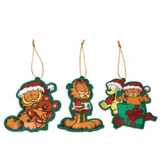 GARFIELD - Set de Adorno Arbol navidad X3 unds 12cm