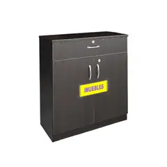 TEMEL - Mesa Auxiliar Wengue para Impresora y Oficina modelo KOPEK